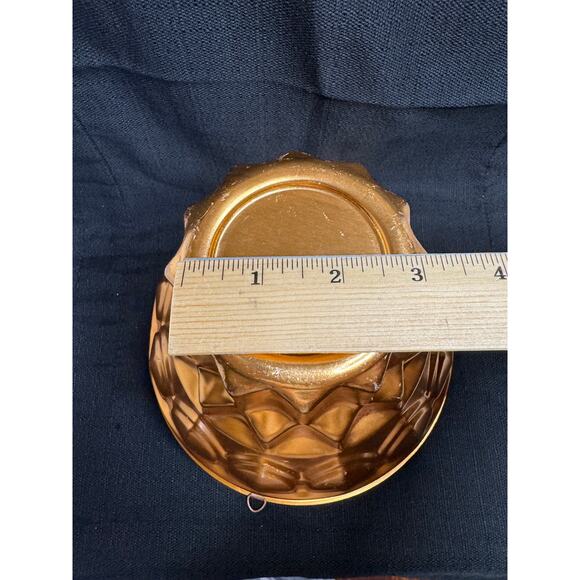 Vintage Tall Turks Head Pudding Mold in Pink Copper Aluminum - Picture 8 of 9